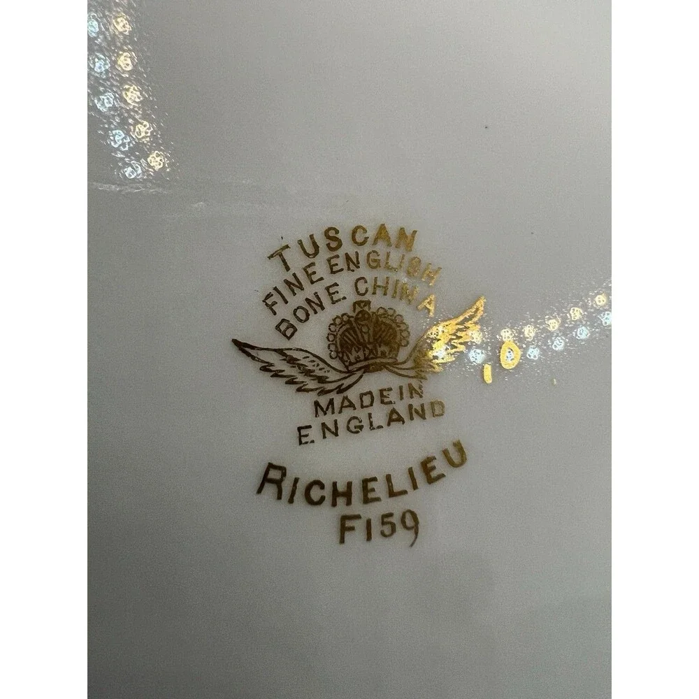 2 Tuscan Richelieu plate England 10.5